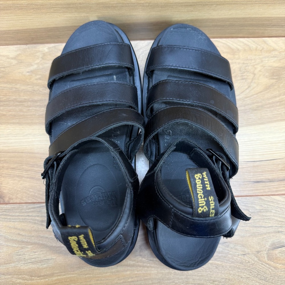 Dr.Martens Blaire Women Size 8 EU 39 Black Chunky Sandals Strappy Ankle Strap - Picture 8 of 10